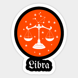 LIBRA HOROSCOPE Sticker